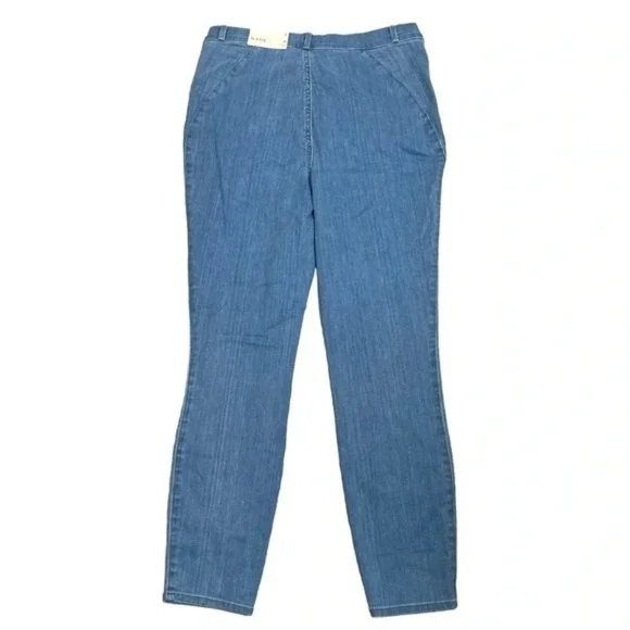 NYDJ light wash Skinny Jeans slimming lift tuck technology contour ami crop sz 6 - Picture 4 of 10